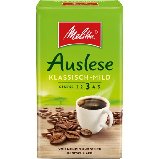 Melitta Kaffee Auslese Klassich-mild Gemahlen 500G 1 Melitta Kaffee Auslese Klassich-mild Gemahlen 500G