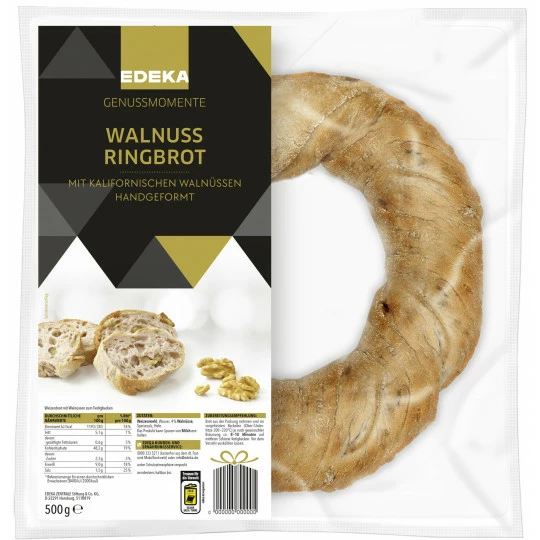 EDEKA Genussmomente Walnuss Ringbrot 500G 1 EDEKA Genussmomente Walnuss Ringbrot 500G